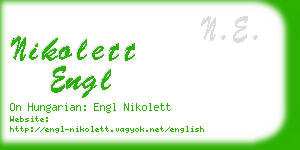 nikolett engl business card